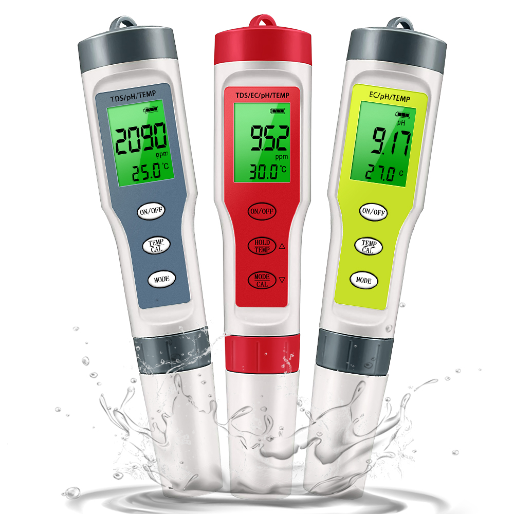 Pool Test Kit Digital - PH 측정기 방수 PH/TDS/EC/온도 측정기 수영장