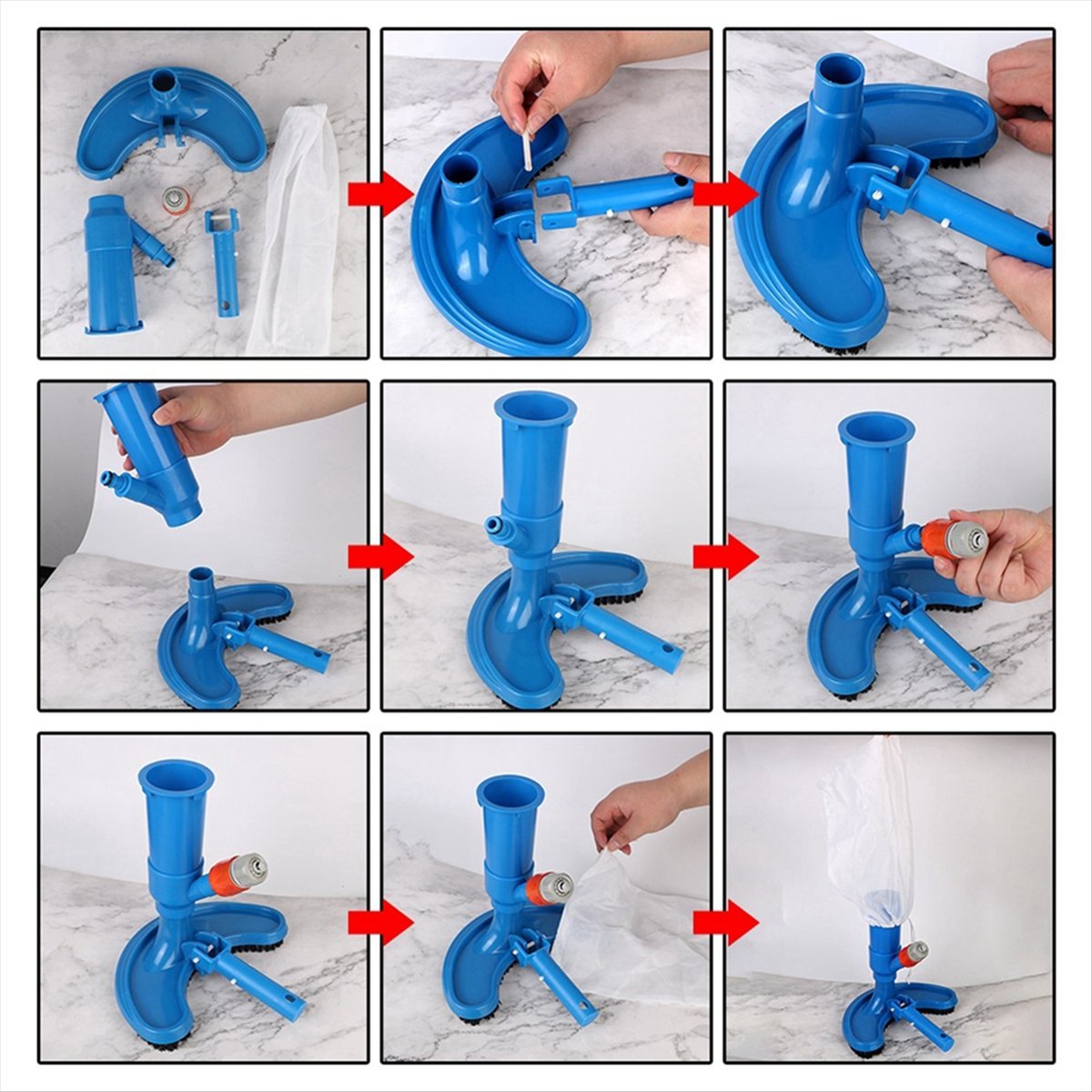 Pool Vacuum Head Brush - A387F-청소 소독 도구 수영장 진공 청소기
