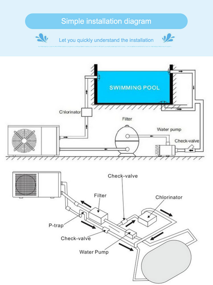 독립형 5KW~25KW 수영장 히터 WIFI 제어 DC - Pool Heat Pump 5Kw 리뷰 및 가격
