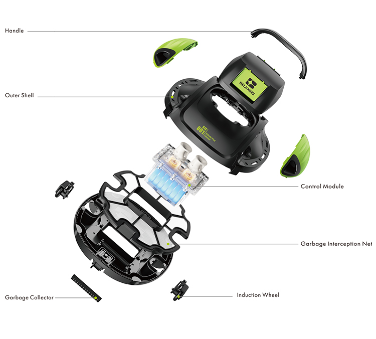 5000mAh 배터리 36W 무선 수영장 청소 로봇 1 - Pool Robot Cleaner Cordless 리뷰 및 가격