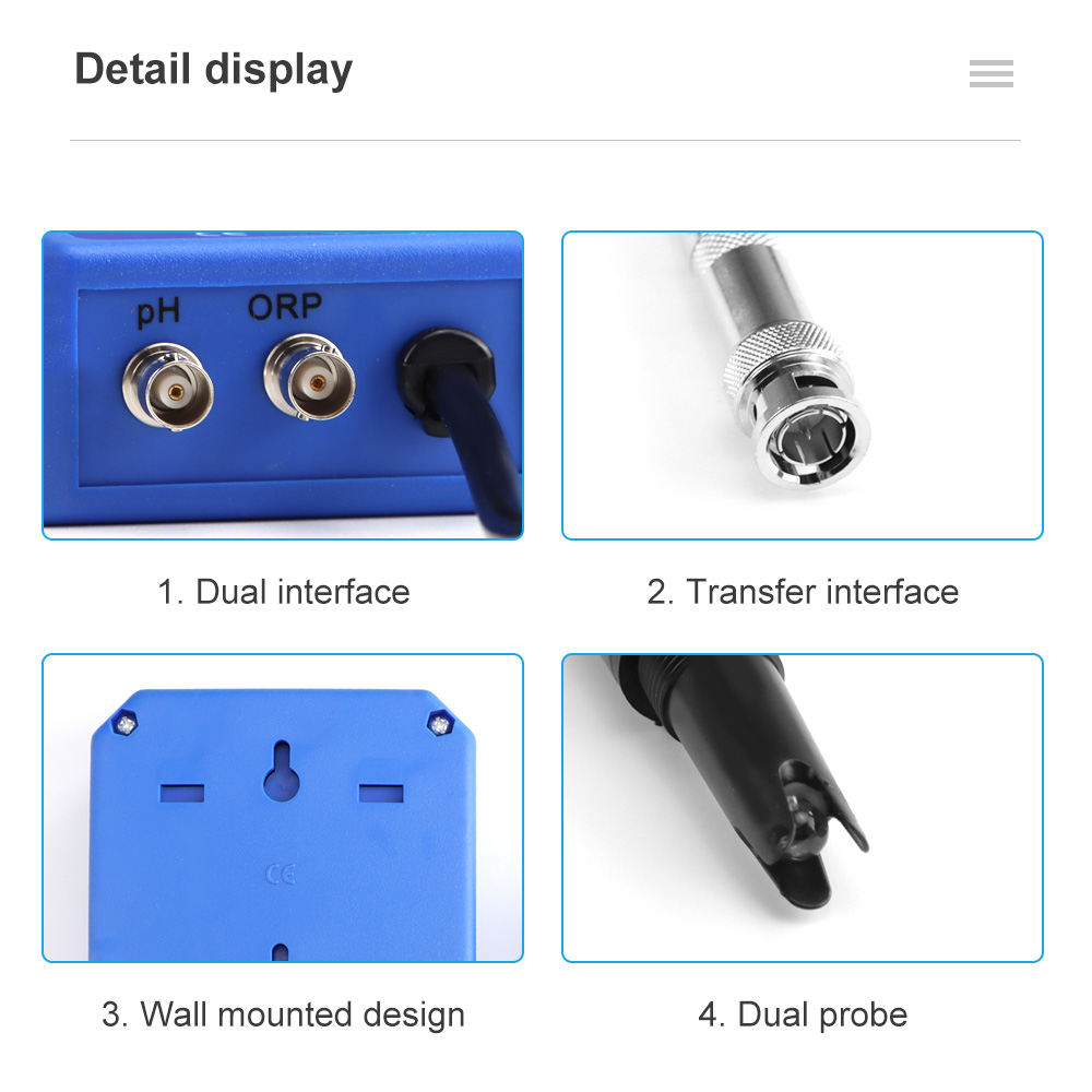 2 in 1 PH ORP 컨트롤러 PH-803W BNC - Pool Test Kit Digital 리뷰 및 가격