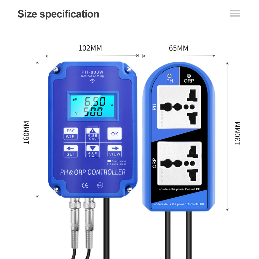 2 in 1 PH ORP 컨트롤러 PH-803W BNC - Pool Test Kit Digital 리뷰 및 가격