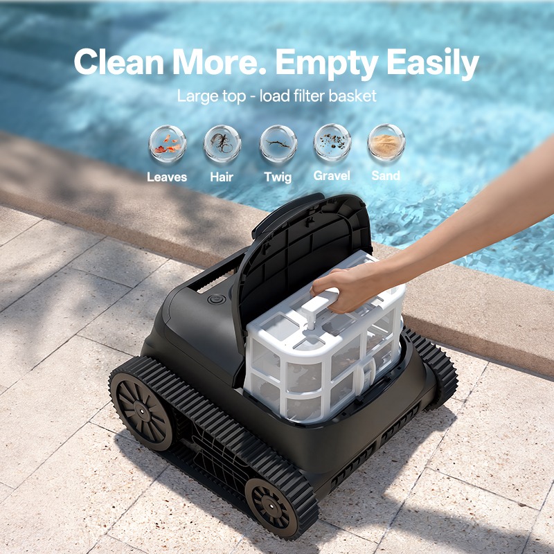 자동 무선 수영장 청소 로봇, 벽면 등반 가능, 필수  - Robotic Pool Cleaner Wall Climbing 리뷰 및 가격