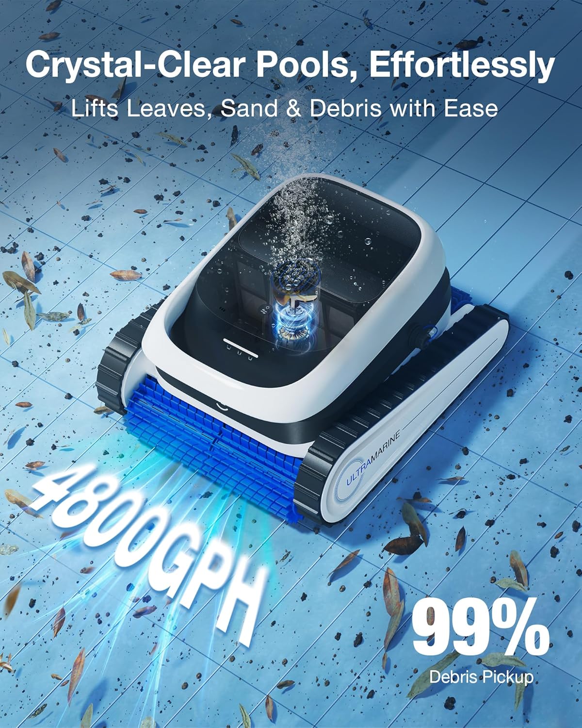 울트라마린 P1 무선 수영장 청소 로봇 180분 작동  - Pool Robot Cleaner Cordless 리뷰 및 가격