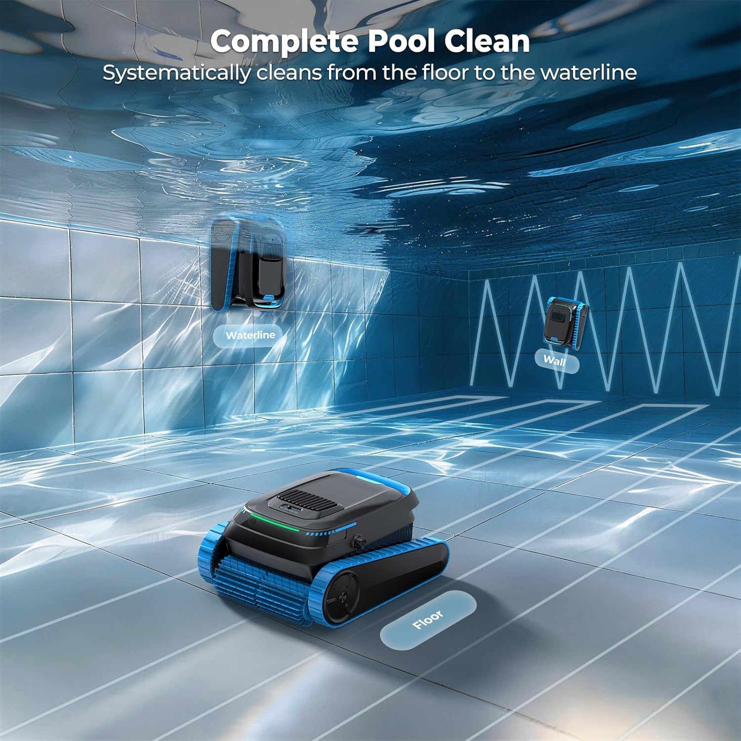 무선 로봇식 수영장 청소기, 5000 GPH, 150μ - Pool Robot Cleaner Cordless 리뷰 및 가격