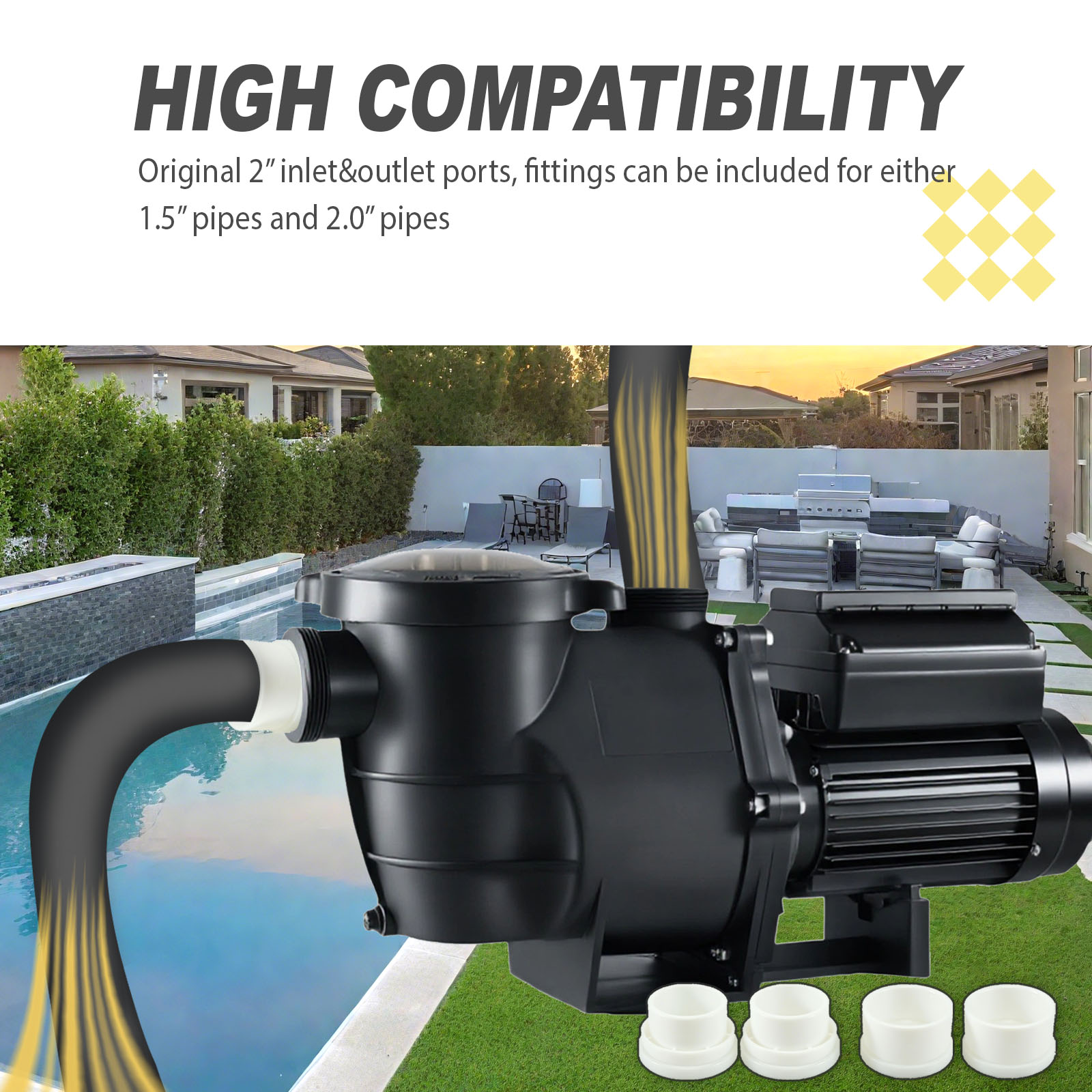 115V 220V 380V 제이드 가변 속도 수순환 풀 - Pool Pump 2Hp Variable Speed 리뷰 및 가격