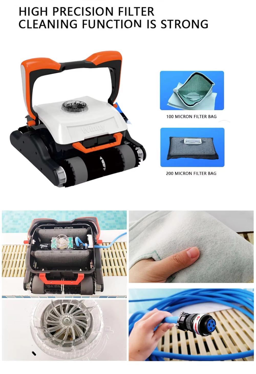 로봇 자동 수영장 청소기 무선 앱과 함께 사용하는 30 - Pool Cleaner Robot With App 리뷰 및 가격
