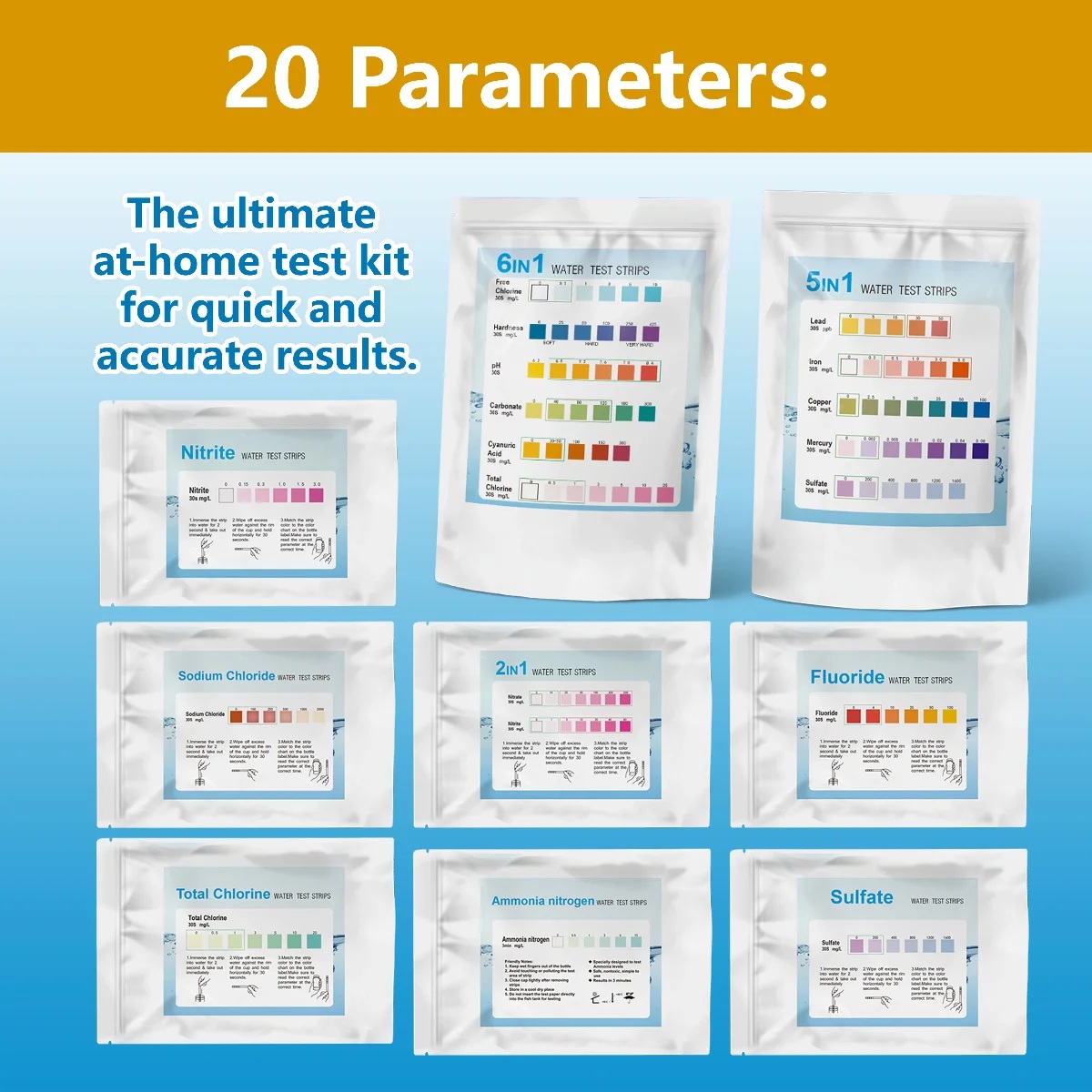 야고 20 in 1 수질 검사 스트립 가정용 식수 검사 - Pool Test Kit Digital 리뷰 및 가격