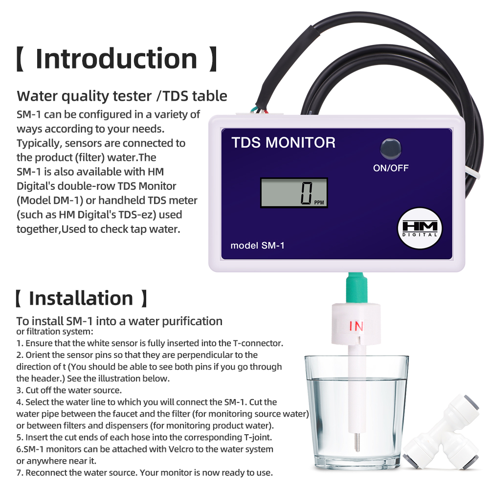 SM1 단일/TRM1 트리플 TDS 미터 온라인 TDS - Pool Test Kit Digital 리뷰 및 가격