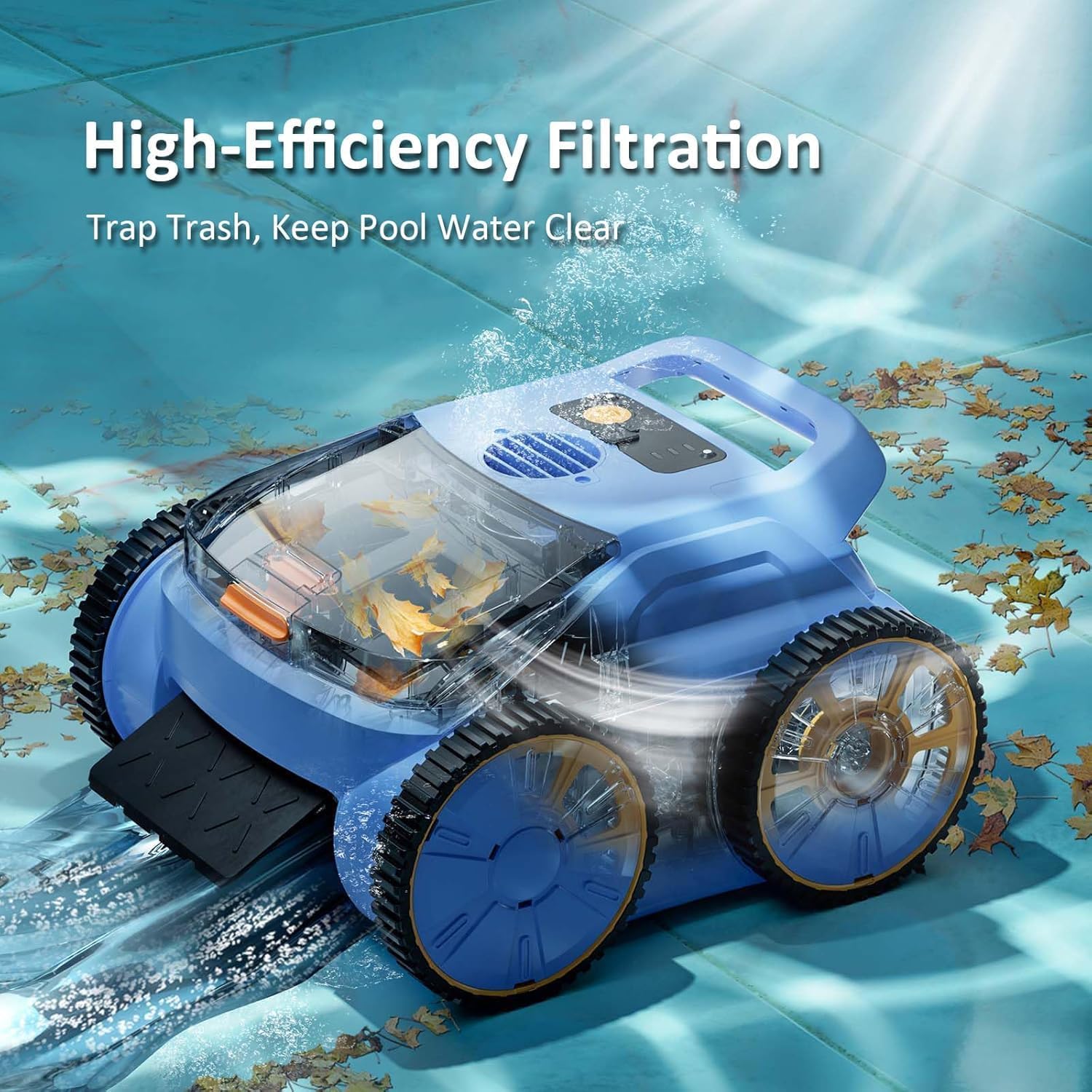 무선 로봇식 수영장 청소기, 180분 작동 시간, 지상 - Pool Robot Cleaner Cordless 리뷰 및 가격