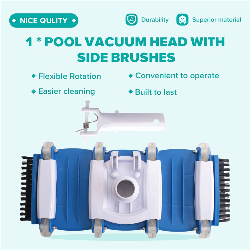 A89E-수영장 청소 키트- 사이드 브러시가 있는 진공 - Pool Vacuum Head Brush 리뷰 및 가격