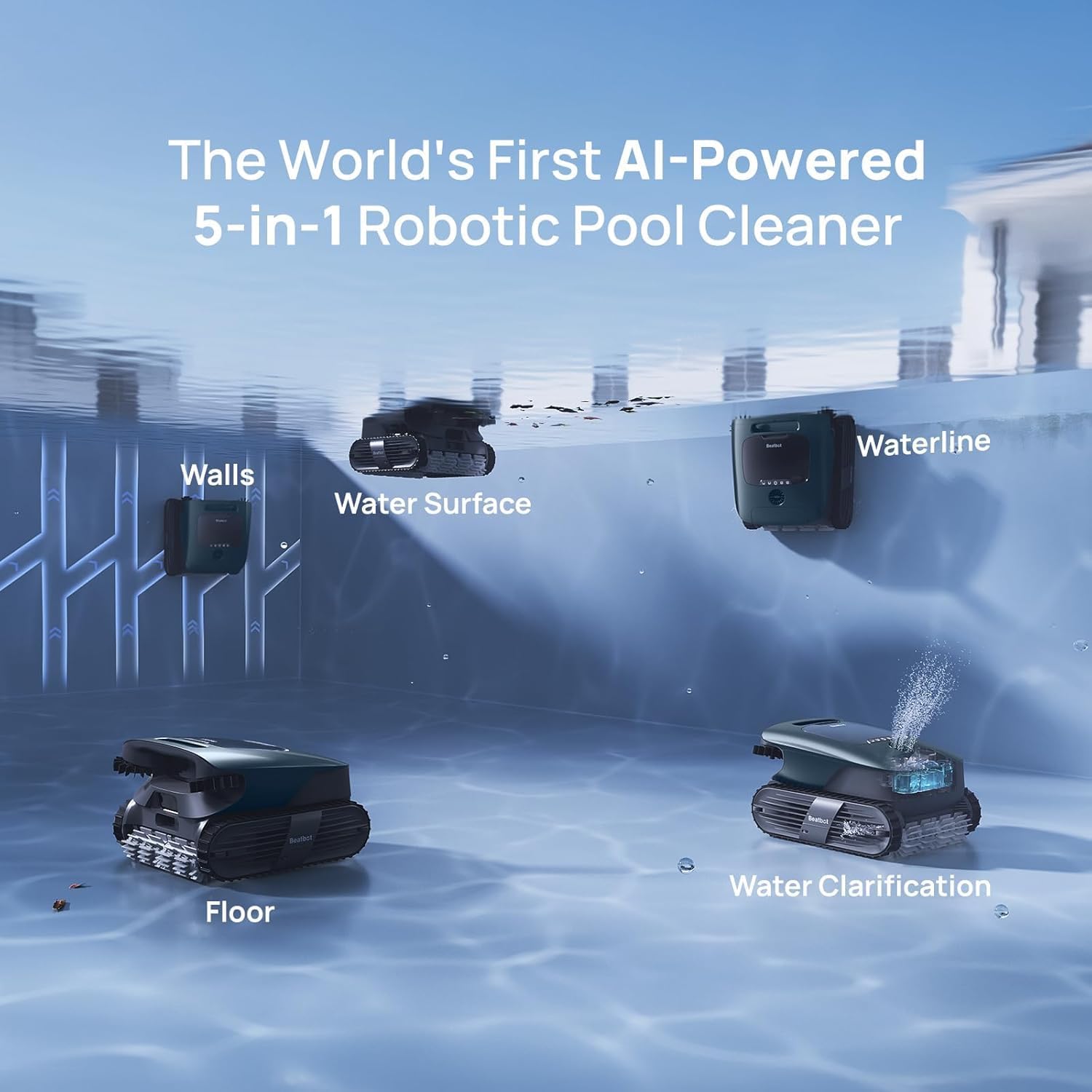 비트봇 아쿠아센스 울트라 무선 로봇 수영장 청소기, 5 - Pool Cleaner Robot With App 리뷰 및 가격