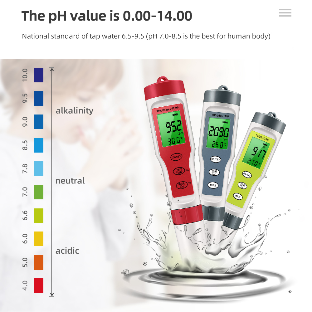 PH 측정기 방수 PH/TDS/EC/온도 측정기 수영장 - Pool Test Kit Digital 리뷰 및 가격