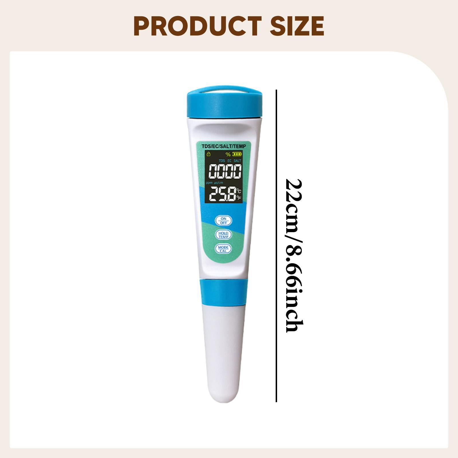 4 in 1 EC TDS 염분 온도 측정기 물 테스트  - Pool Test Kit Digital 리뷰 및 가격